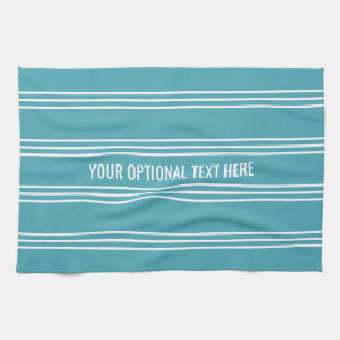 Turquoise Stripes keukenhanddoek