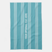 Turquoise Stripes keukenhanddoek (Verticaal)