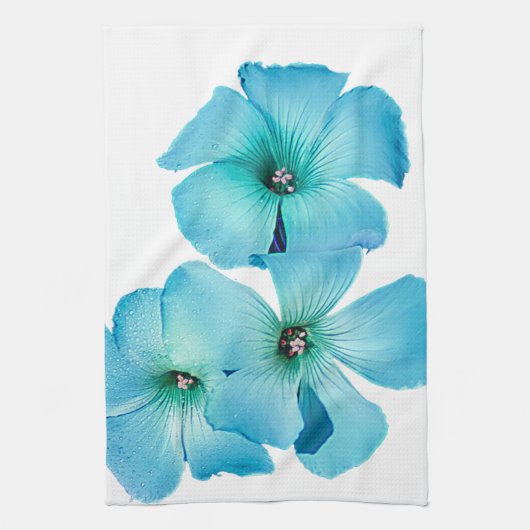 TURQUOISE STROOM THEEDOEK (Verticaal)