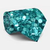 Turquoise Stropdas (Opgerold)