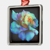 Turquoise Stropdas Dyed Roos Metalen Ornament (Links)