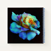 Turquoise Stropdas-Dyed Roos Notitieboek (Achterkant)