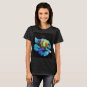 Turquoise Stropdas Dyed Roos T-shirt (Voorkant volledig)