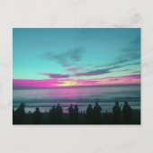 Turquoise Sunset Briefkaart (Voorkant)