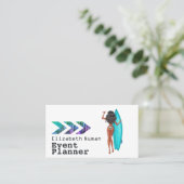 Turquoise Surfer Ticket Event Planner (Staand voorkant)