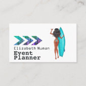 Turquoise Surfer Ticket Event Planner (Voorkant)