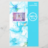 Turquoise Sweet 16 Gepersonaliseerde Snoep Bar Wra Flyer (Voorkant)