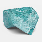 Turquoise Swirl Mannen Stropdas (Opgerold)