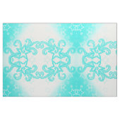 Turquoise Swirls Cotton Fabric Stof (Yard (91,4 cm))