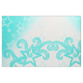 Turquoise Swirls Cotton Fabric Stof (Fat Quarter)