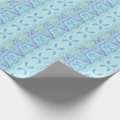 Turquoise Swirls inpakpapier (Hoek)