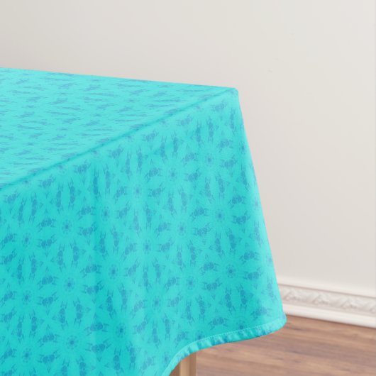 Turquoise tafelkleed voor interieurdecoratie (Voorbeeld)