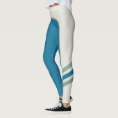 Turquoise Tamed Side Band Leggings (Links)