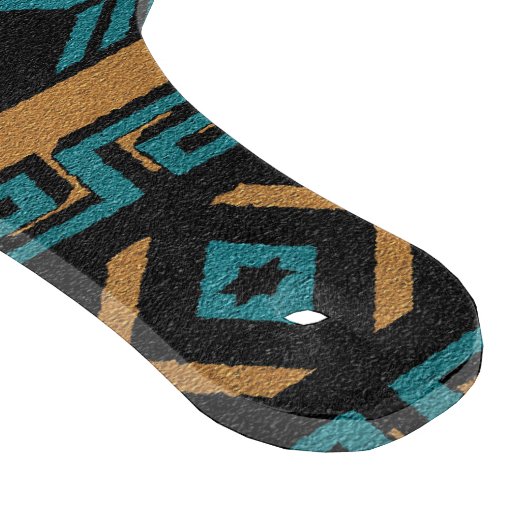 Turquoise Tan Zuidwest Aztec Tribal Pattern Snijplank (Hoek)