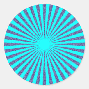 Turquoise Target - Ronde Sticker