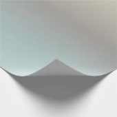 Turquoise Taupe Cream Gradient Cadeaupapier (Hoek)