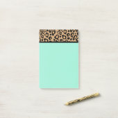 Turquoise Teacher's Leopard Post It Notes Gift (Op bureau)