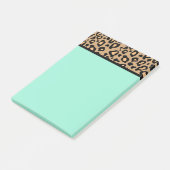 Turquoise Teacher's Leopard Post It Notes Gift (Schuin)