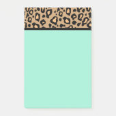 Turquoise Teacher's Leopard Post It Notes Gift (Voorkant)