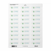 Turquoise Teal Goud Tipi Verjaardagsfeestje Etiket (Full Sheet)