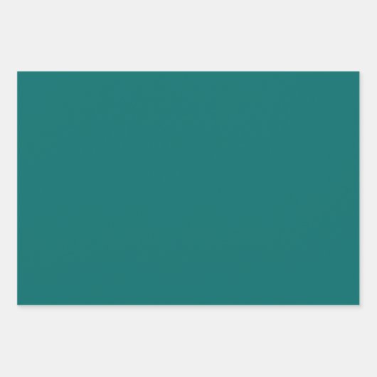 Turquoise Teal Hemelsterren Inpakpapier Vel (Voorkant 3)