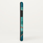 Turquoise Teal Marmer Agate Goud Glitter Glam #1 Case-Mate iPhone Case (Achterkant / rechts)