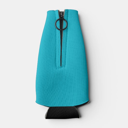 Turquoise teenslippers strand bruiloft fles koeler (Achterkant)