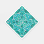 Turquoise Tegel Luncheon Papieren servetten (Hoek)