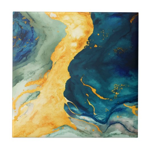 Turquoise Tegeltje (Voorkant)