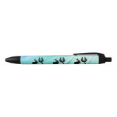 Turquoise Textured Mermaid Silhouette Pen (Bovenkant)