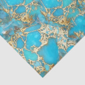 turquoise textuur tissuepapier (Detail)