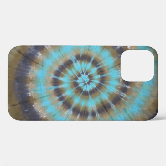 Turquoise Tie Dye Swirl Case-Mate iPhone Case (Achterkant (horizontaal))