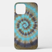 Turquoise Tie Dye Swirl Case-Mate iPhone Case (Achterkant)