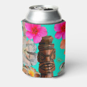 Turquoise Tiki Blikjeskoeler (Blikje Achterkant)