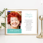 Turquoise Tot We Elkaar Weer Ontmoeten Funeral Ged Poster