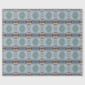 Turquoise Touch Wrapping Paper Cadeaupapier (Vlak)