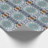 Turquoise Touch Wrapping Paper Cadeaupapier (Hoek)