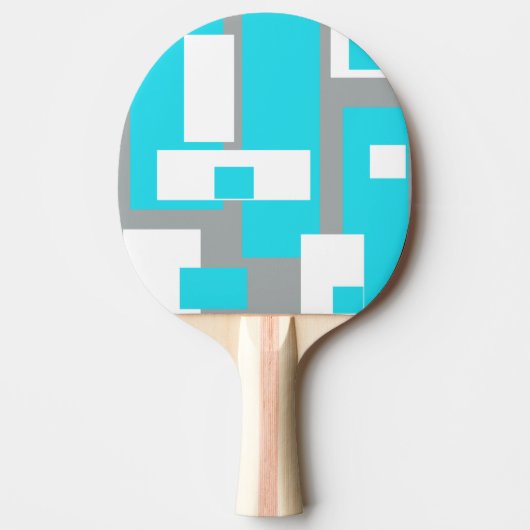 Turquoise Tranquiliteit Funky Ping Pong Bat Tafeltennisbatje (Voorkant)