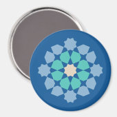 Turquoise Tranquiliteit Medaillon Magneet (Voorkant / Achterkant)
