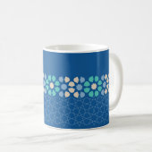 Turquoise Tranquiliteit Ritme Koffiemok (Voorkant rechts)