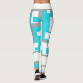 Turquoise Tranquility Funky Leggings (Achterkant)