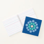 Turquoise Tranquility Medaillon Notitieboek (Binnen)