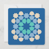 Turquoise Tranquility Tile (customizable) Notitiekaartje (Voorkant)
