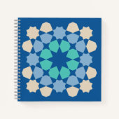 Turquoise Tranquility Tile Notitieboek (Voorkant)