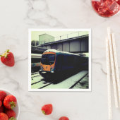 Turquoise trein, onder brug servet (Insitu)