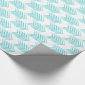 Turquoise Tribal Arrow Pattern Cadeaupapier (Hoek)