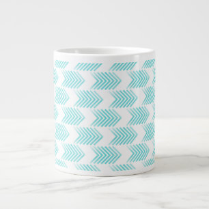 Turquoise Tribal Arrow Pattern Grote Koffiekop