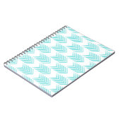 Turquoise Tribal Arrow Pattern Notitieboek (Linkerzijde)