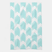Turquoise Tribal Arrow Pattern Theedoek (Verticaal)