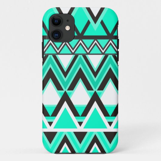 Turquoise Tribal Pattern Case-Mate iPhone Case (Achterkant)